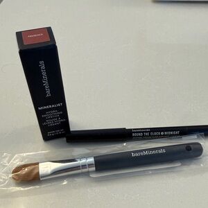 bareMinerals Mineralist Lipstick in Presence and Eyeliner in Midnight